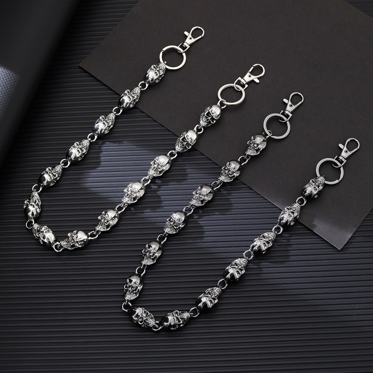 Women'S Jeans Accessories Chain - Portachiavi a Forma di Teschio, Catena