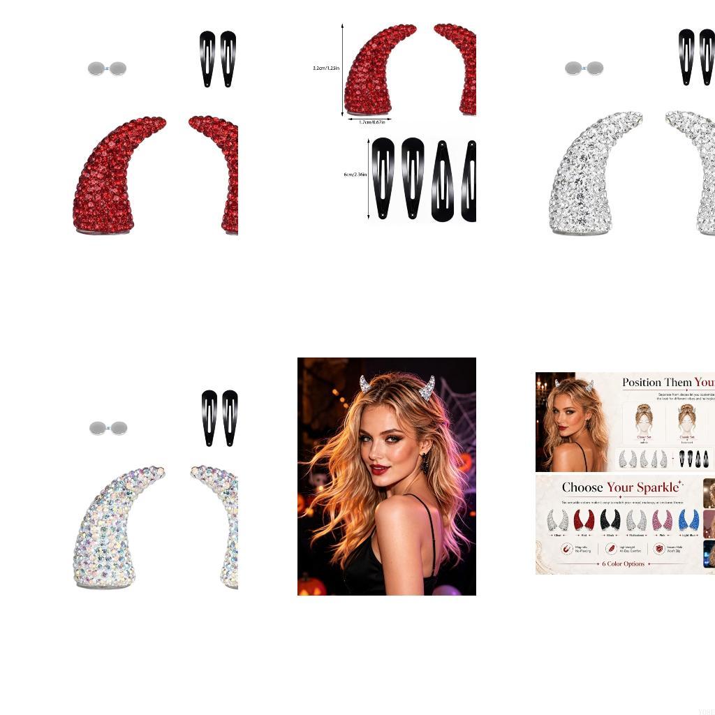 Women Accessories Description - Set accessori per capelli con corno