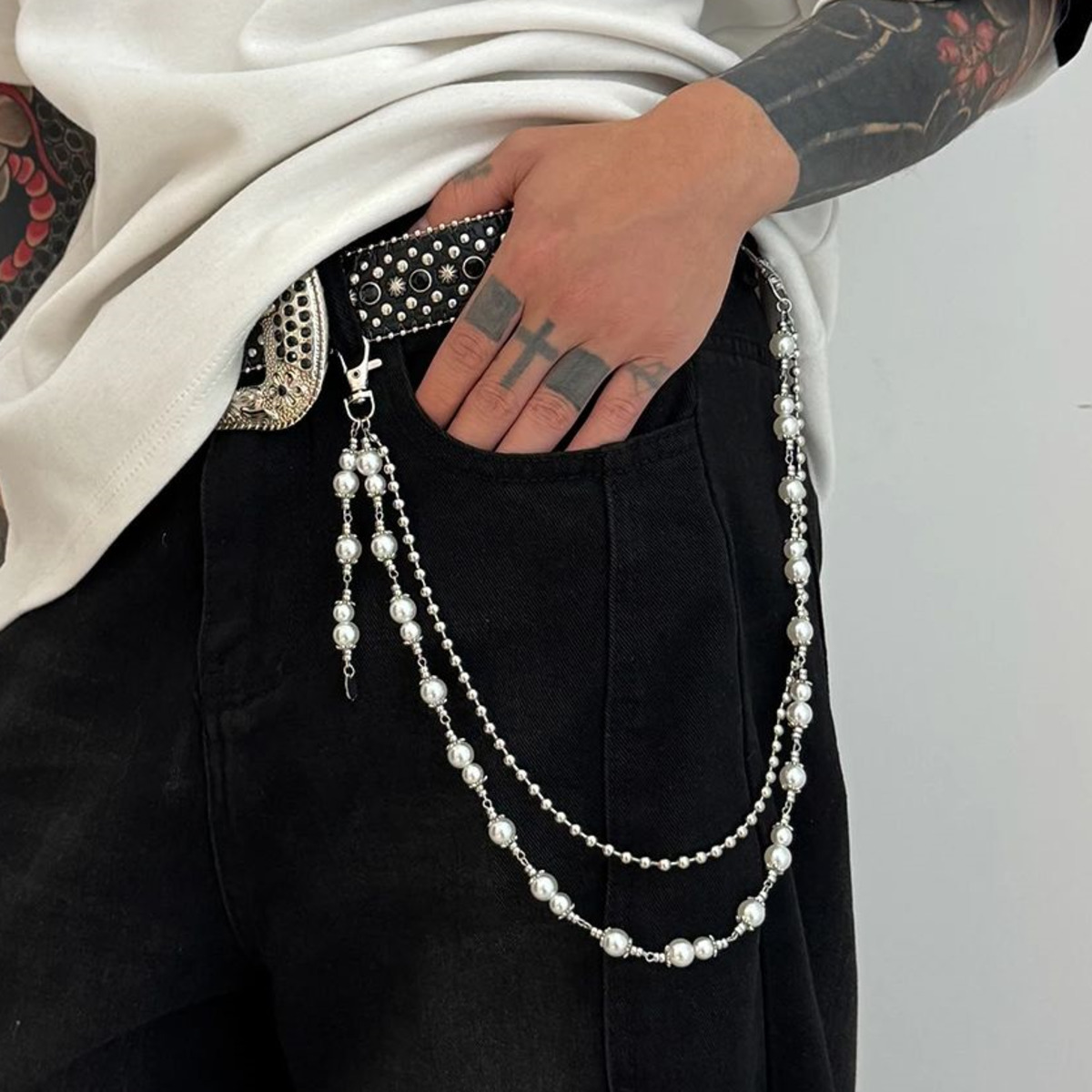 Women'S Jeans Accessories Chain - Ingemark 2025 Faddish Unico Imitazione Perla