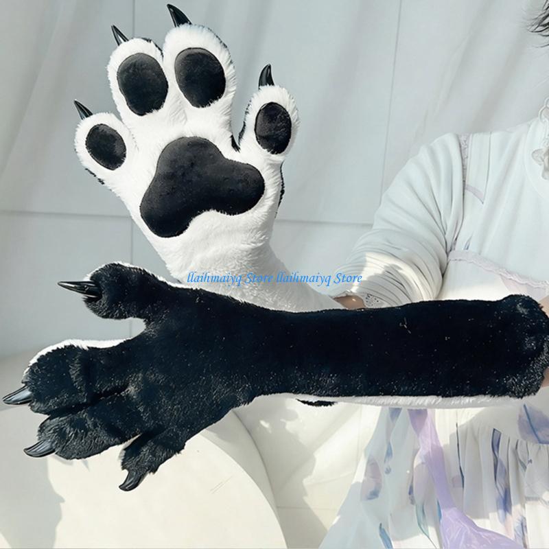 Women Accessories Description - 573B Peluche Volpi Lupo Guanti Artiglio