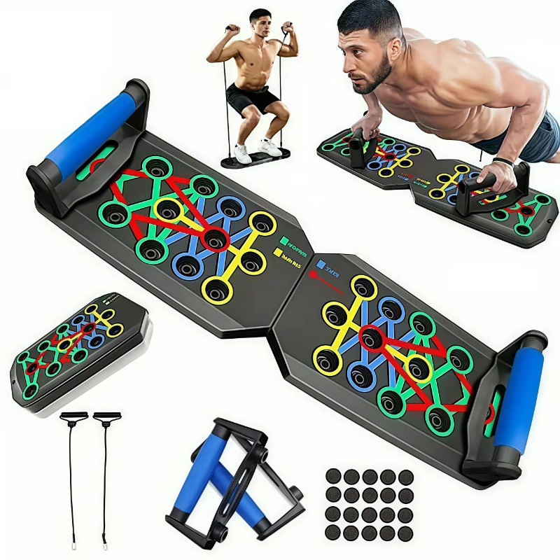 Women'S Exercise Accessories - Tavola pieghevole per flessioni con bande