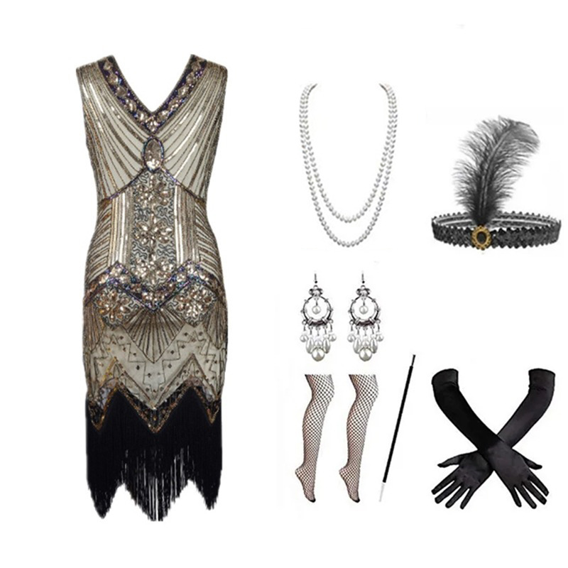 Set Abito Flapper Anni '20 per - Women Accessories Kit recensione e prezzo