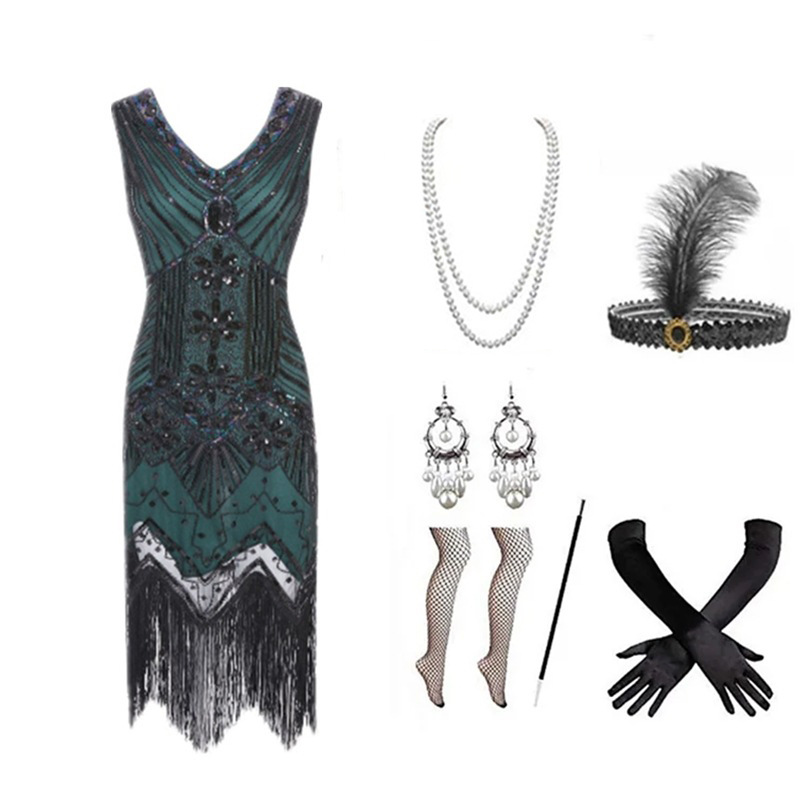 Set Abito Flapper Anni '20 per - Women Accessories Kit recensione e prezzo