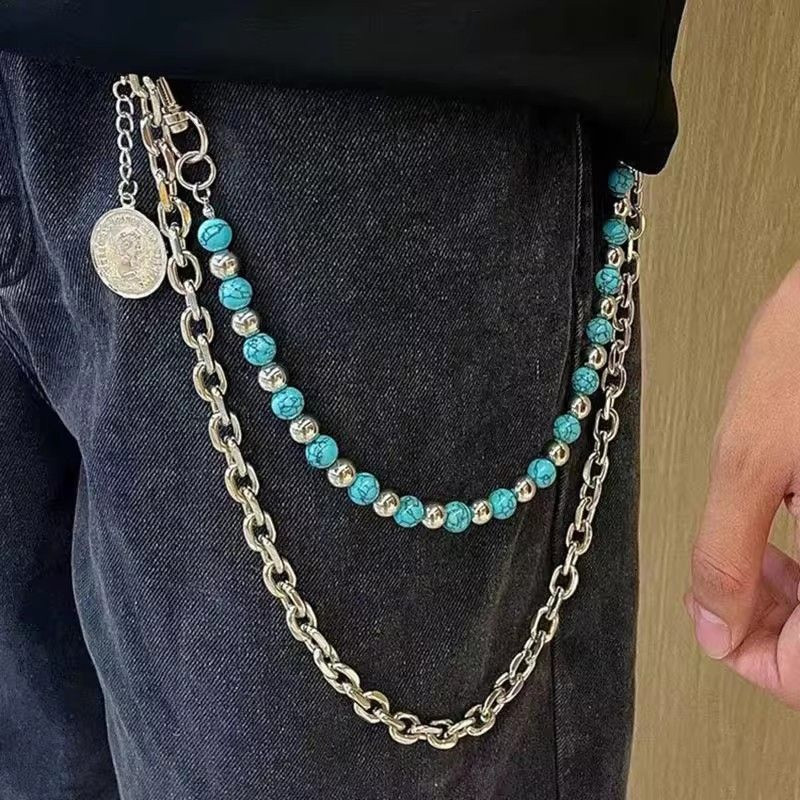 Portachiavi a catena con perli - Women'S Jeans Accessories Chain recensione e prezzo