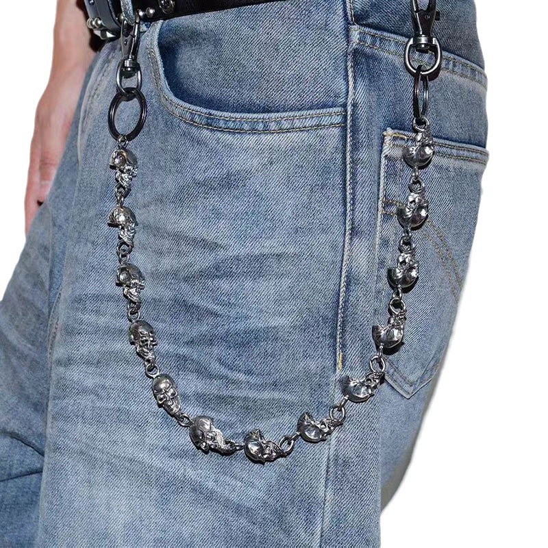 Portachiavi a Forma di Teschio - Women'S Jeans Accessories Chain recensione e prezzo
