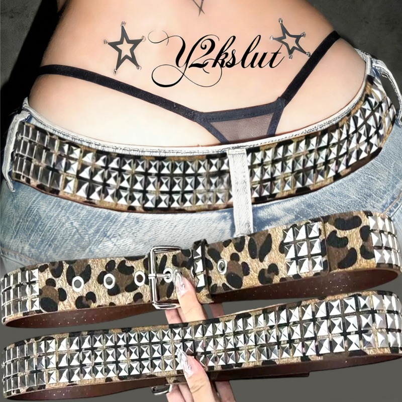 Cintura Y2K con Rivetti Leopar - Women'S Jeans Accessories Chain recensione e prezzo